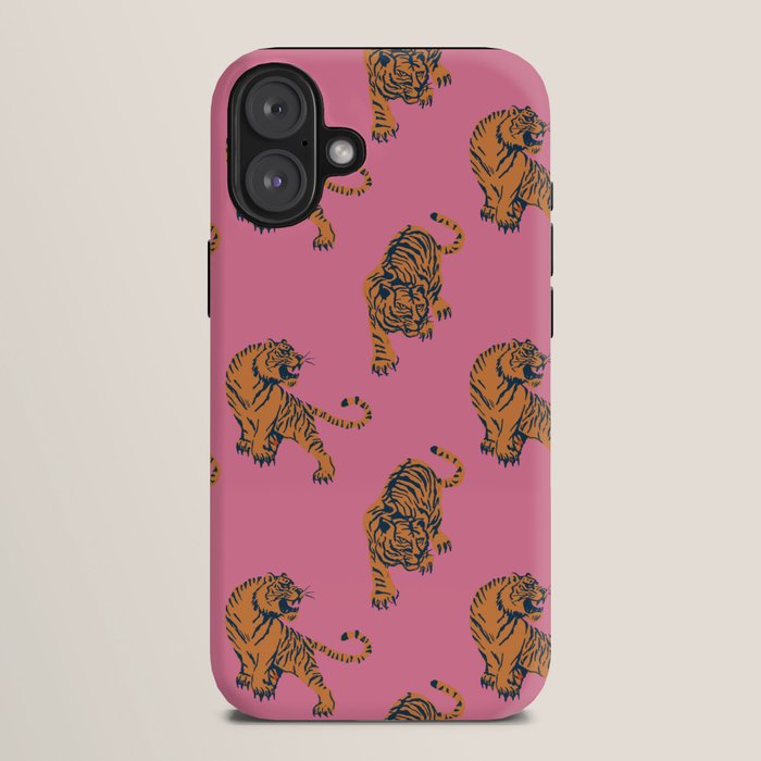 tiger print pink iPhone Case Gallery Image 10