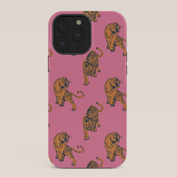 tiger print pink iPhone Case Gallery Image 36