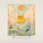 Duck at Sea Shower Curtain Gallery Image 1