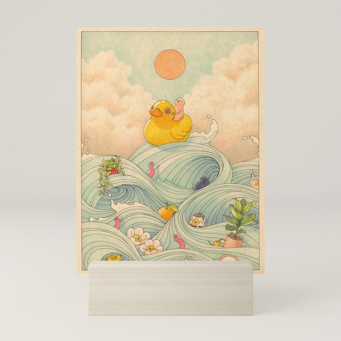 Duck at Sea Mini Art Print Gallery Image 5