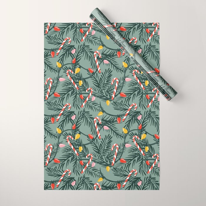 Candy Cane Christmas Wrapping Paper Gallery Image 1