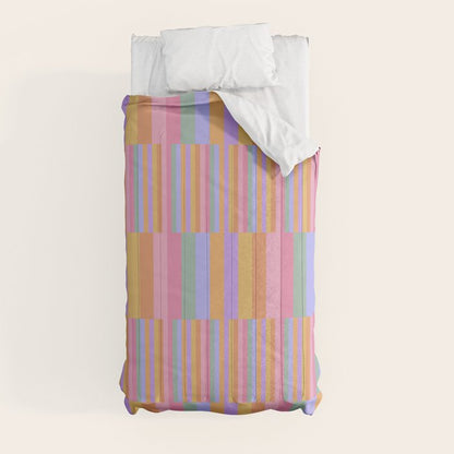 Mixed Stripes Pattern III 60s Rainbow Comforter Gallery Image 9