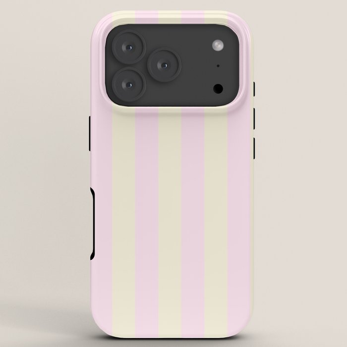 Stripes of Light Pink and Cream iPhone Case Gallery Image 7
