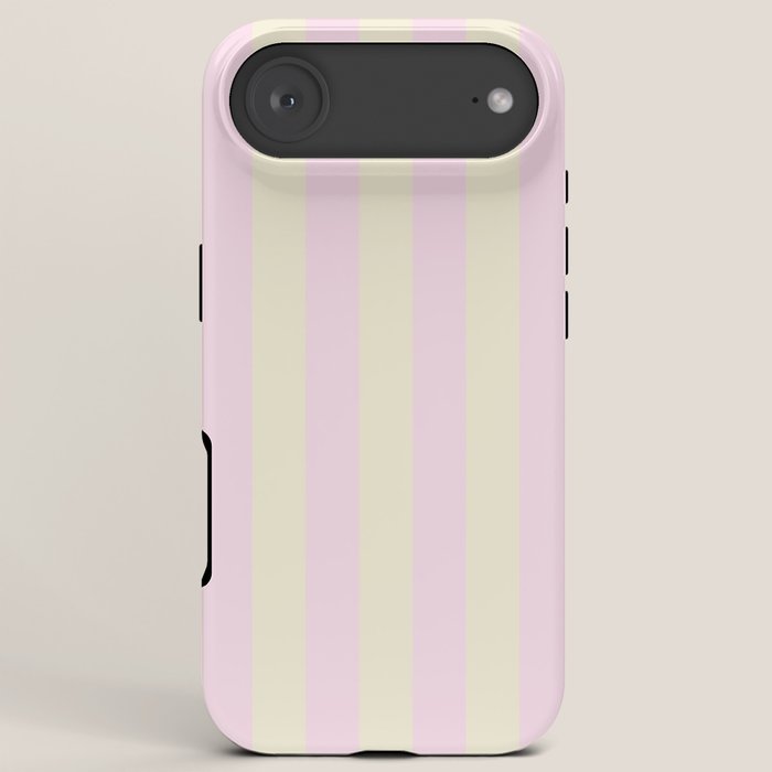 Stripes of Light Pink and Cream iPhone Case Gallery Image 6