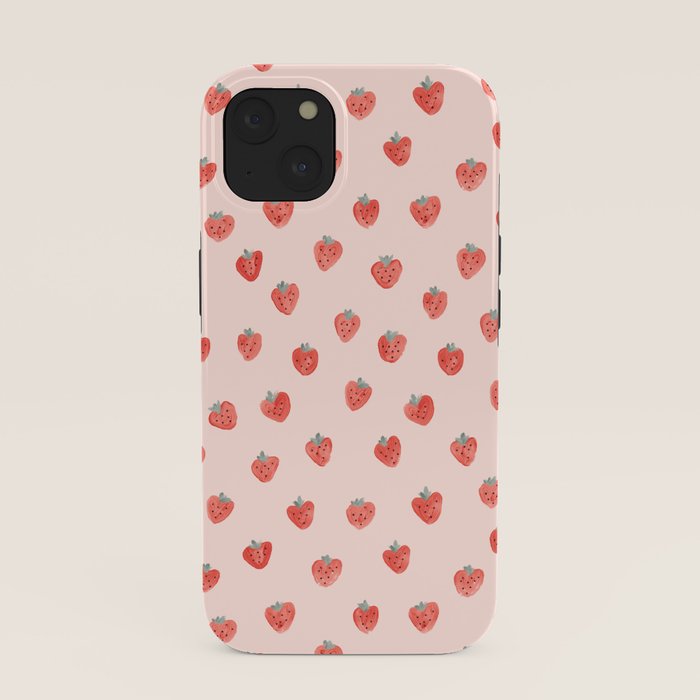 Strawberries on Pink iPhone Case Gallery Image 37