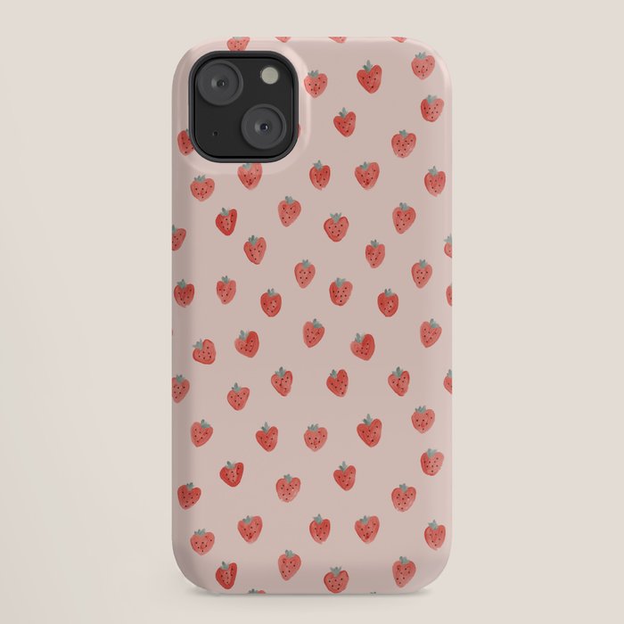 Strawberries on Pink iPhone Case Gallery Image 18