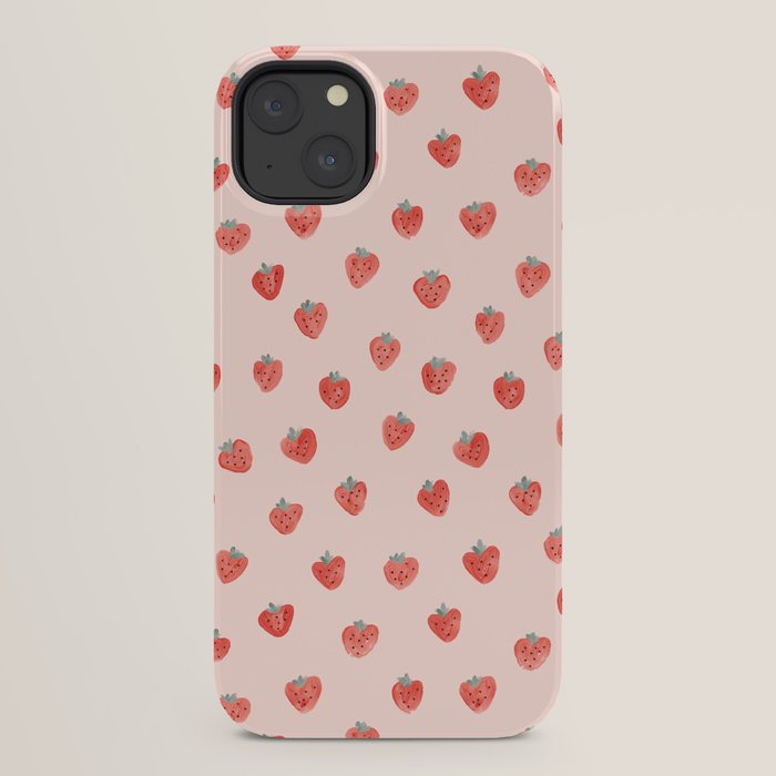 Strawberries on Pink iPhone Case Gallery Image 22