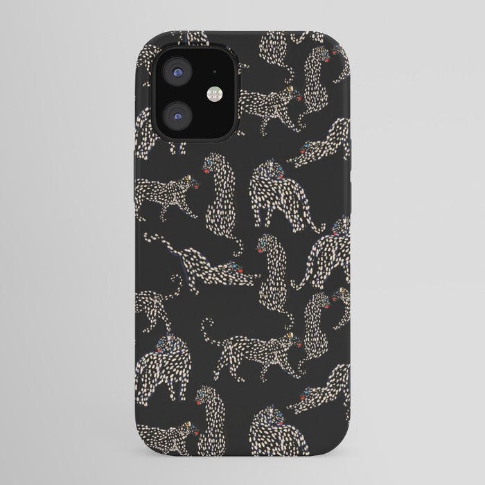 Boho modern black cheetah iPhone Case Gallery Image 41