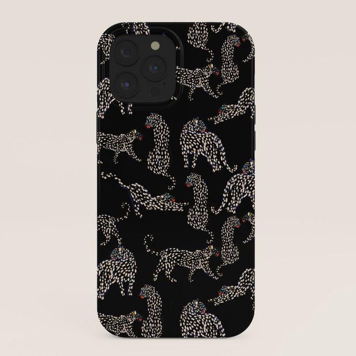 Boho modern black cheetah iPhone Case Gallery Image 40