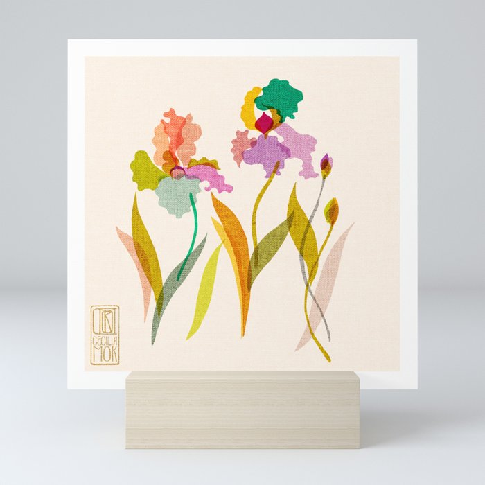 Irises Mini Art Print Gallery Image 5