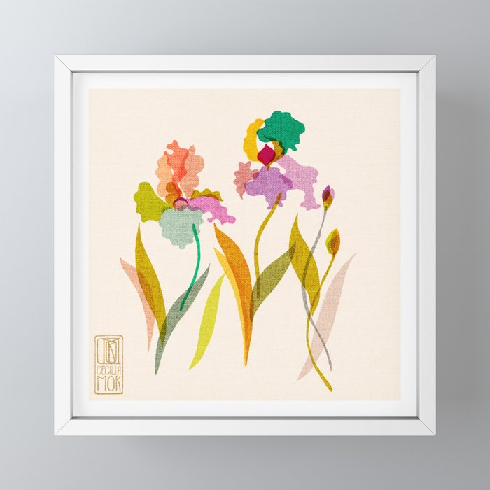 Irises Mini Art Print Gallery Image 4