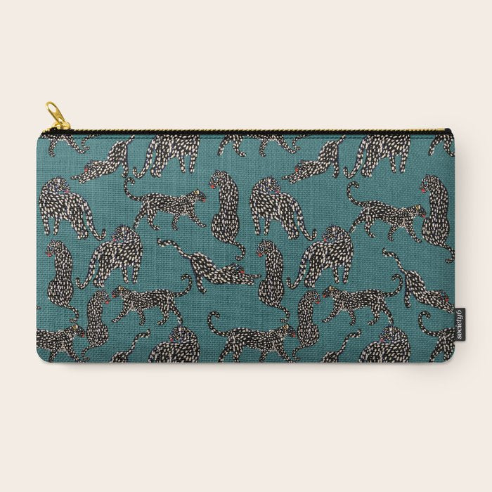 Elegant black leopards Carry All Pouch Gallery Image 2