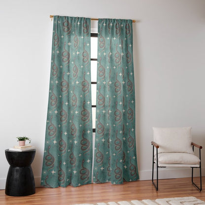Slither - Green Window Curtain Gallery Image 14