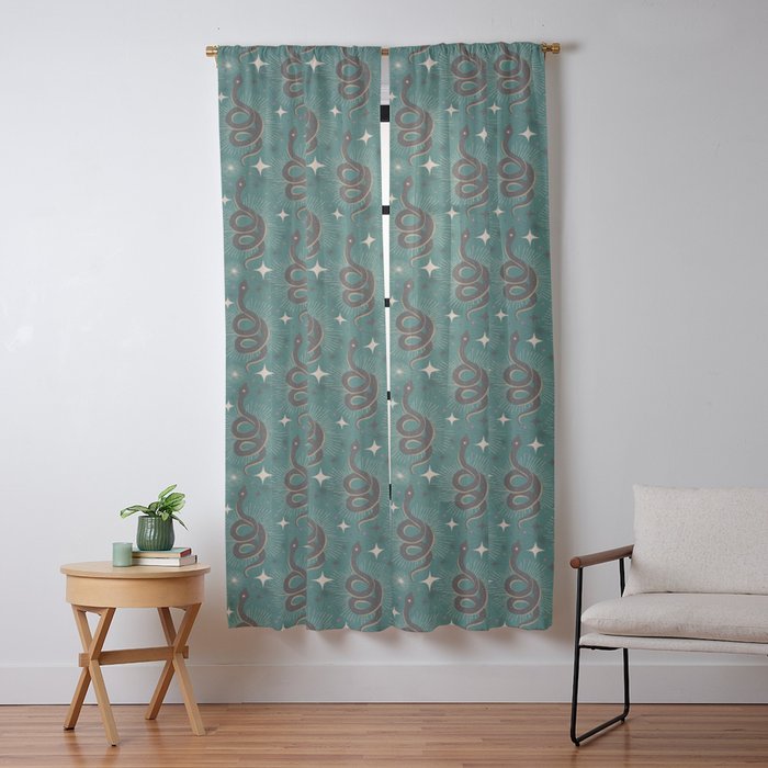 Slither - Green Window Curtain Gallery Image 13