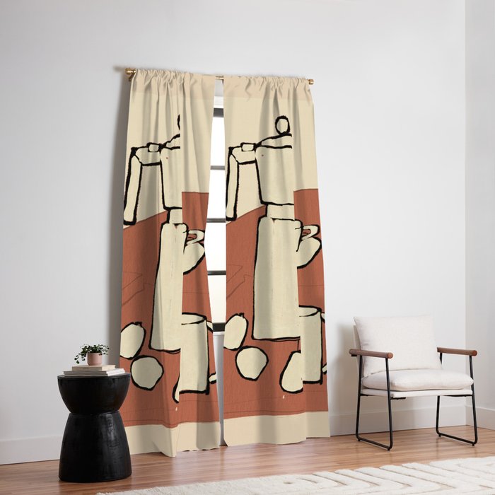 Coffee Time Window Curtain Gallery Image 2