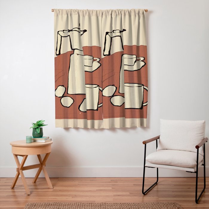 Coffee Time Window Curtain Gallery Image 3
