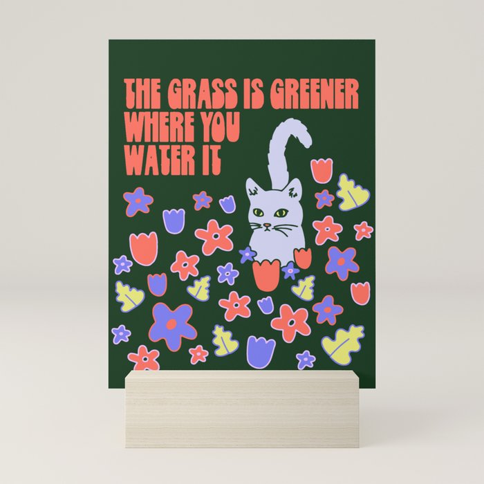 GRASS IS GREENER Mini Art Print Gallery Image 5
