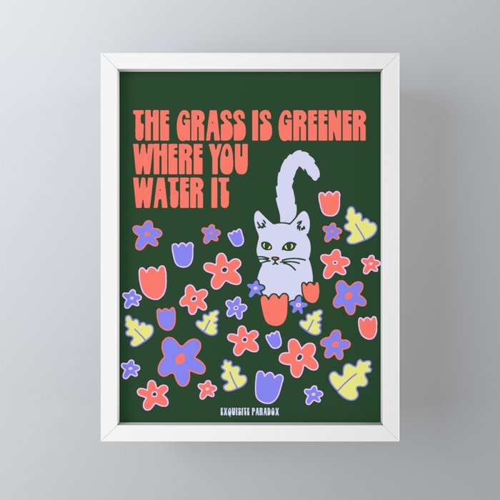 GRASS IS GREENER Mini Art Print Gallery Image 4