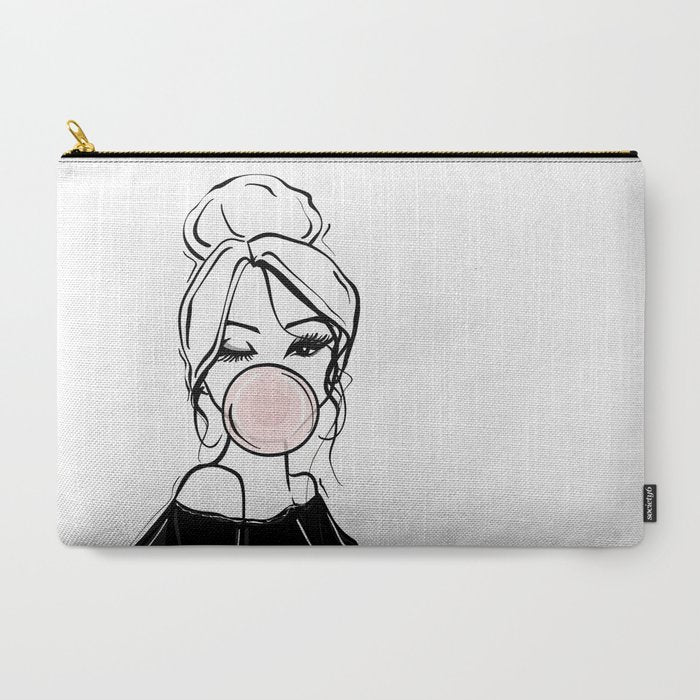 Bubble Gum Wink Carry All Pouch Gallery Image 3