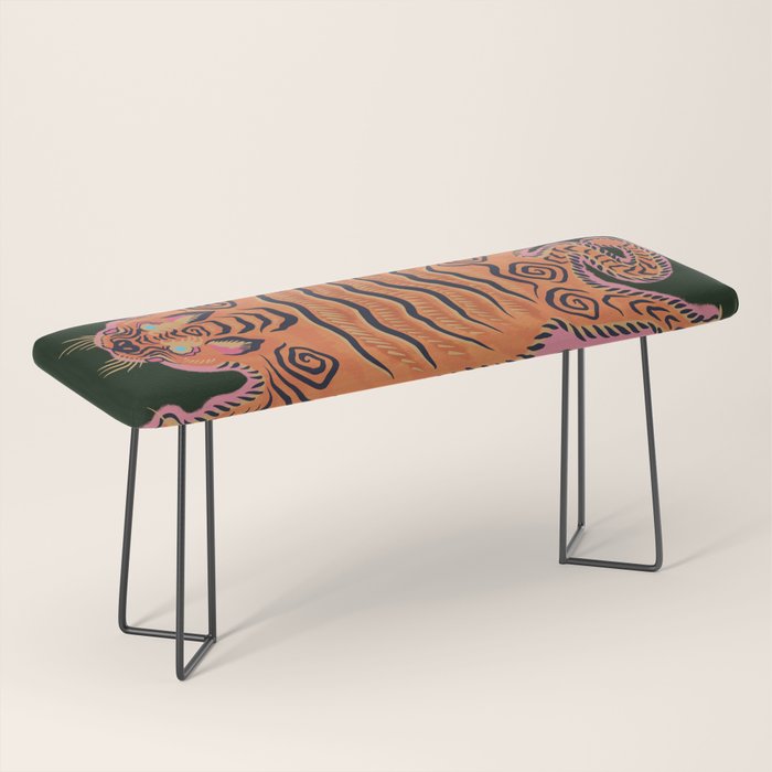 Wild Tiger Rug Bench Gallery Image 1