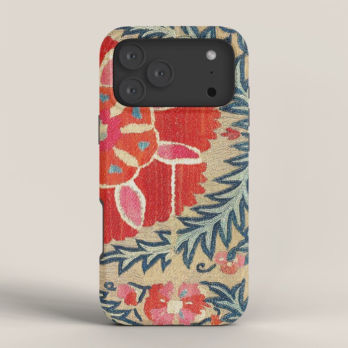 18th Century Suzani Fragment Print iPhone Case Gallery Image 4