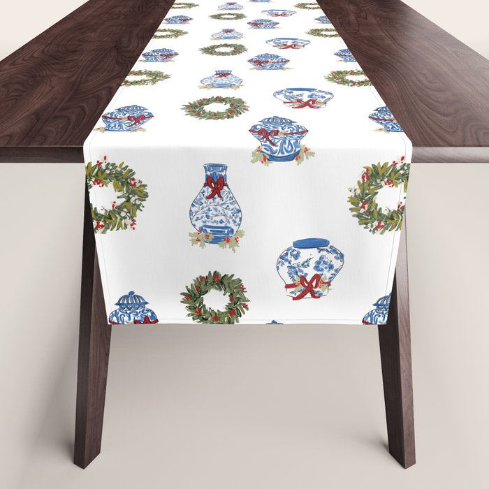 Ginger Jar Christmas Table Runner Gallery Image 1