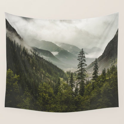 Mountain Valley of Forever Wall Tapestry Gallery Image 3