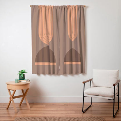 Abstraction_Balance_Round_Bohemian_Shape_Minimalism_001 Window Curtain Gallery Image 7