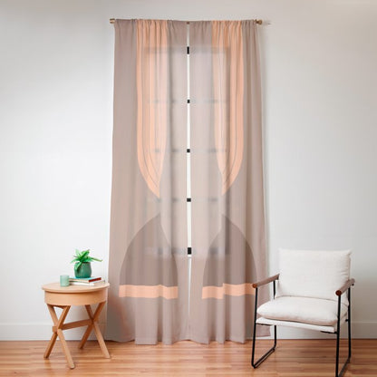 Abstraction_Balance_Round_Bohemian_Shape_Minimalism_001 Window Curtain Gallery Image 12