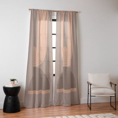 Abstraction_Balance_Round_Bohemian_Shape_Minimalism_001 Window Curtain Gallery Image 10