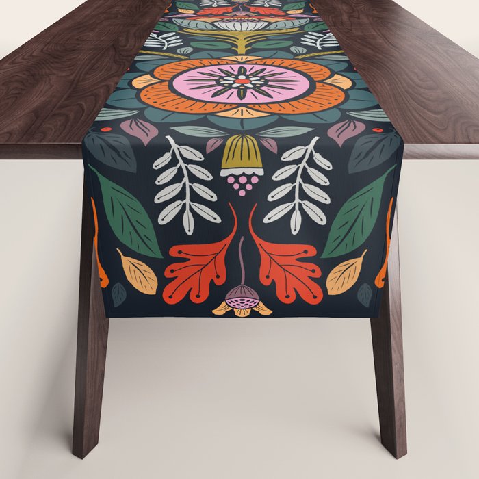 In Bloom | Navy Table Runner Gallery Image 1