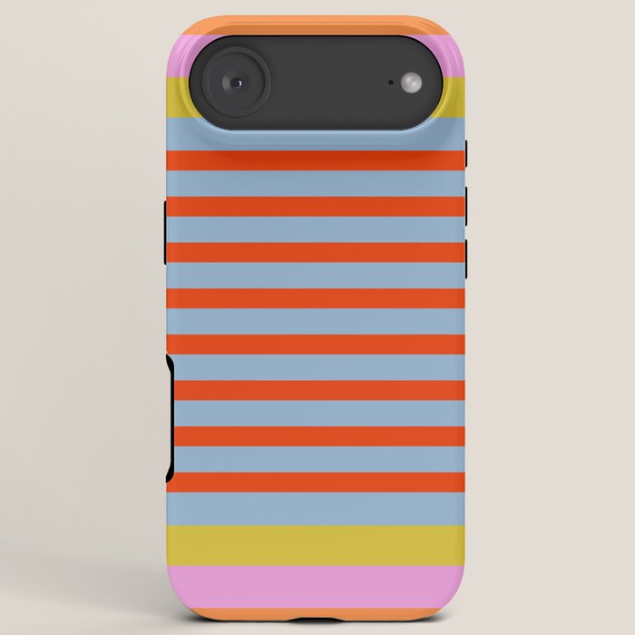 Bold Color Stripes Play Summer Bright Pattern 1 iPhone Case Gallery Image 6