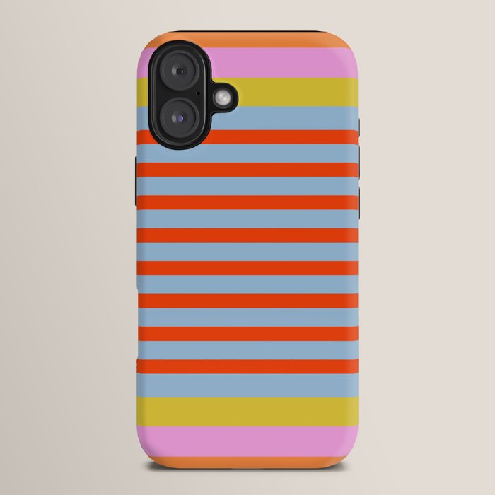 Bold Color Stripes Play Summer Bright Pattern 1 iPhone Case Gallery Image 14