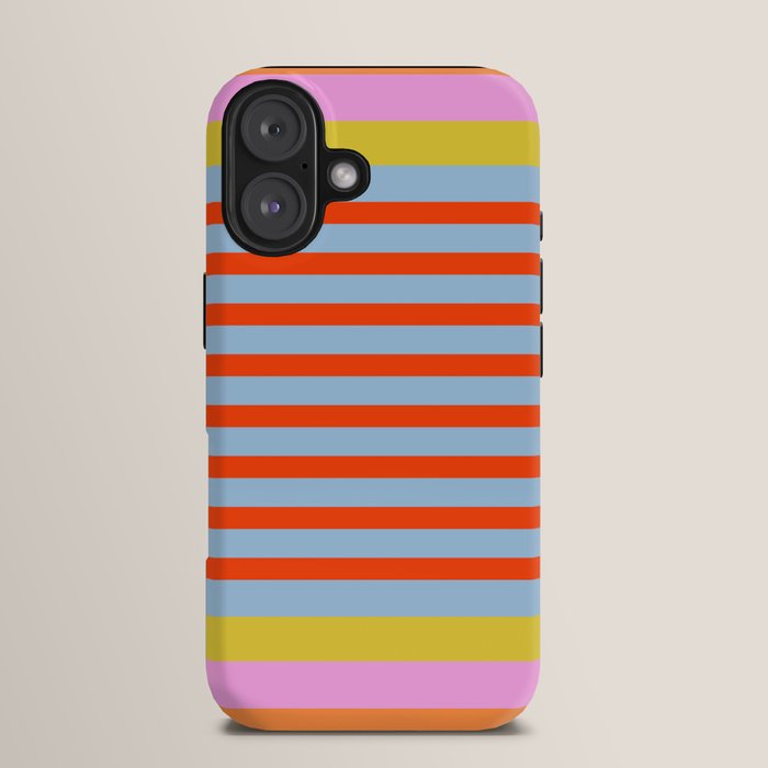 Bold Color Stripes Play Summer Bright Pattern 1 iPhone Case Gallery Image 13