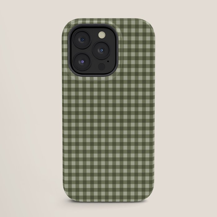 Gingham Plaid Pattern - Natural Green iPhone Case Gallery Image 27