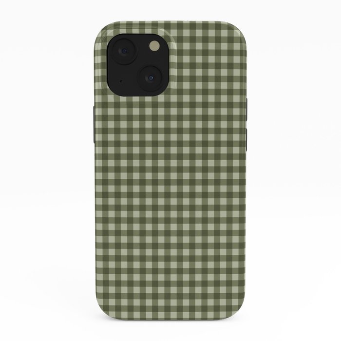 Gingham Plaid Pattern - Natural Green iPhone Case Gallery Image 38