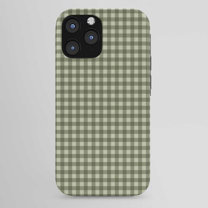 Gingham Plaid Pattern - Natural Green iPhone Case Gallery Image 44