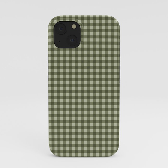 Gingham Plaid Pattern - Natural Green iPhone Case Gallery Image 37