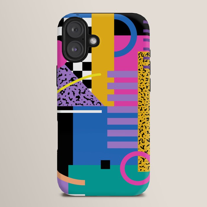 Memphis pattern 101 - 80s / 90s Retro iPhone Case Gallery Image 14
