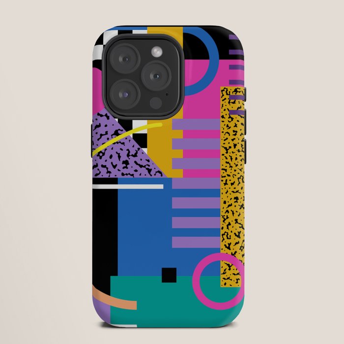 Memphis pattern 101 - 80s / 90s Retro iPhone Case Gallery Image 11