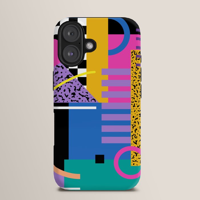 Memphis pattern 101 - 80s / 90s Retro iPhone Case Gallery Image 13