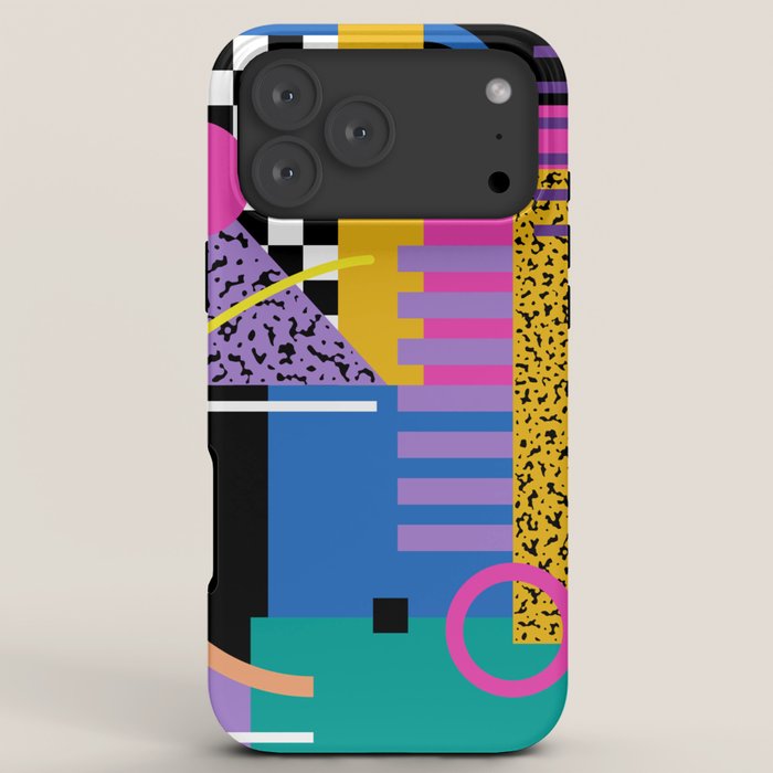 Memphis pattern 101 - 80s / 90s Retro iPhone Case Gallery Image 8