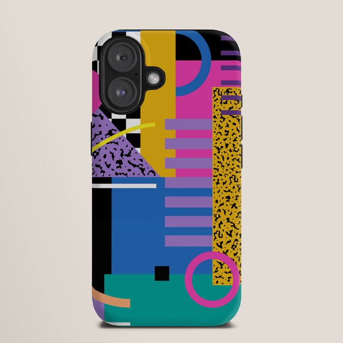 Memphis pattern 101 - 80s / 90s Retro iPhone Case Gallery Image 9