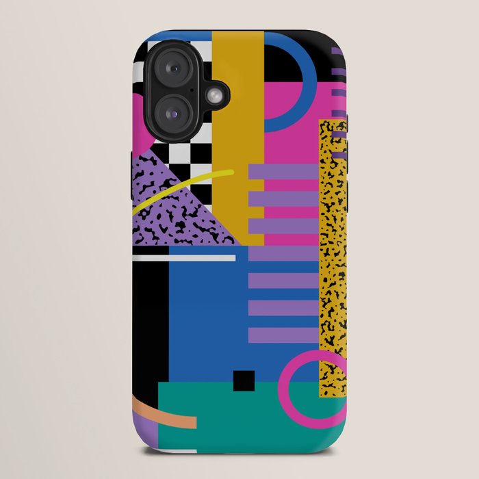 Memphis pattern 101 - 80s / 90s Retro iPhone Case Gallery Image 10