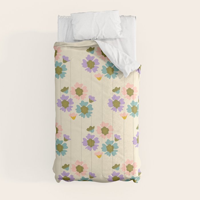 Blooming Flower - Cream Comforter Gallery Image 4