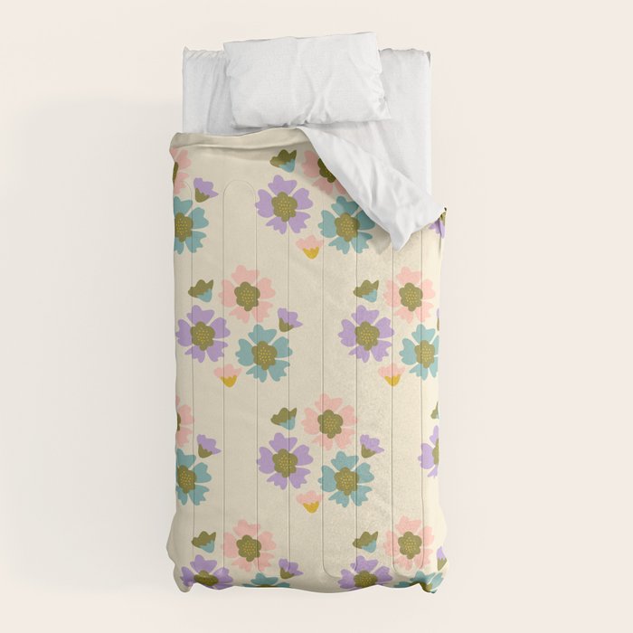 Blooming Flower - Cream Comforter Gallery Image 5