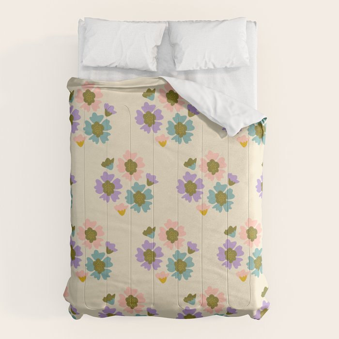 Blooming Flower - Cream Comforter Gallery Image 6