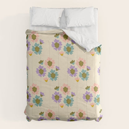 Blooming Flower - Cream Comforter Gallery Image 6