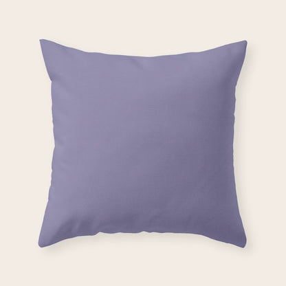 Neutral Lavender Purple Solid Color Throw Pillow Gallery Image 3