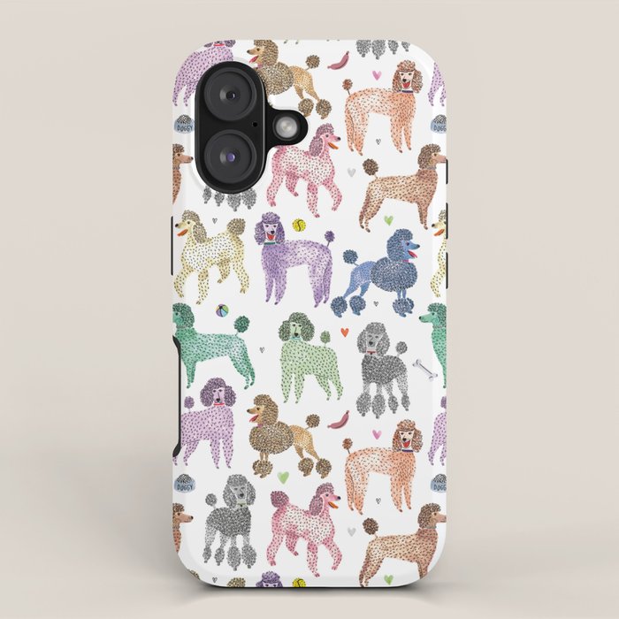 Poodles by Veronique de Jong iPhone Case Gallery Image 1